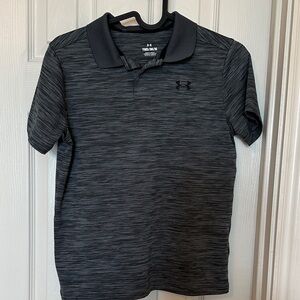 Under Armour Boys Charcoal Polo Shirt